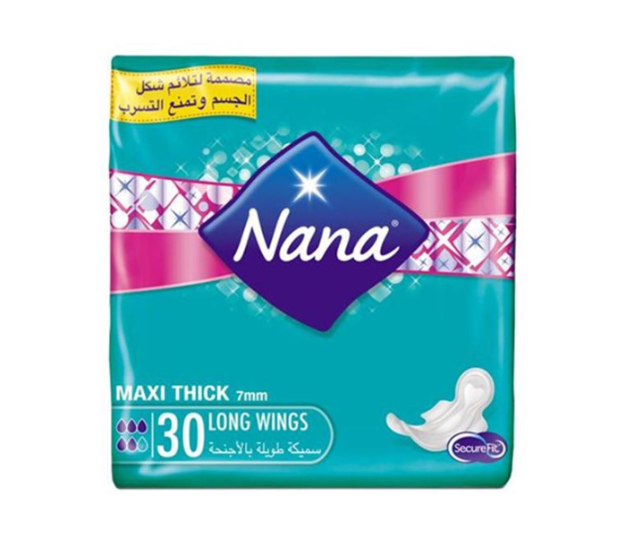 Nana 30 Piece Maxi Plus Long Wings Sanitary Pad - Zoom Image