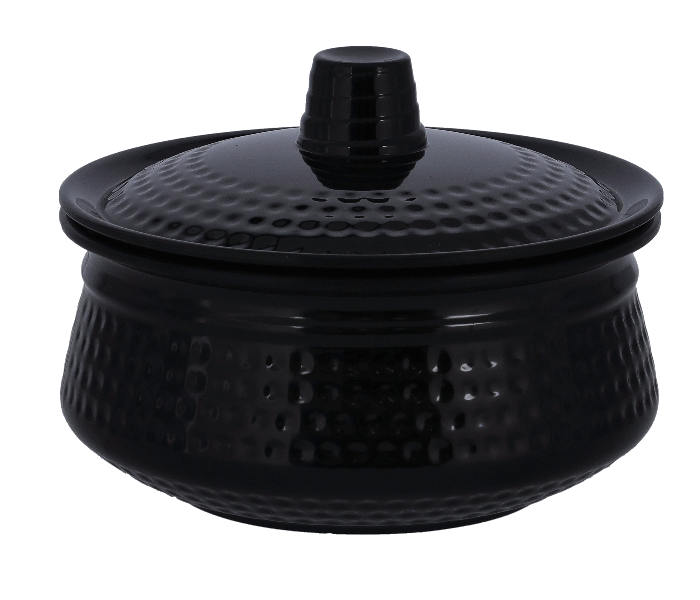 Royalford RF10053 6 Inch Melamine Ware Biza Handi with Lid - Black - Zoom Image 1