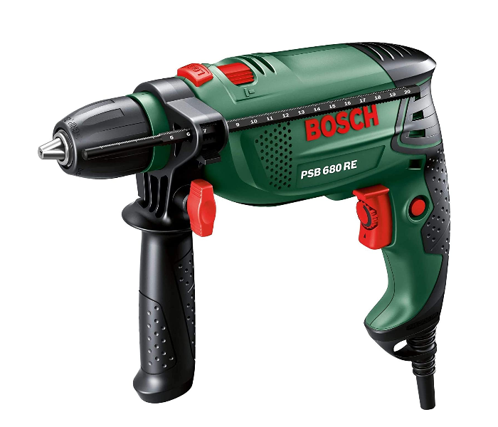 Bosch PSB 680 RE Impact Drills - Black and Green - Zoom Image 1