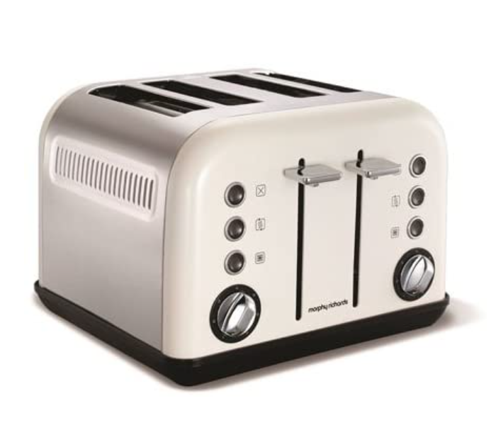 Morphy Richards 242005EE Accents 4 Slice Toaster - White - Zoom Image 1