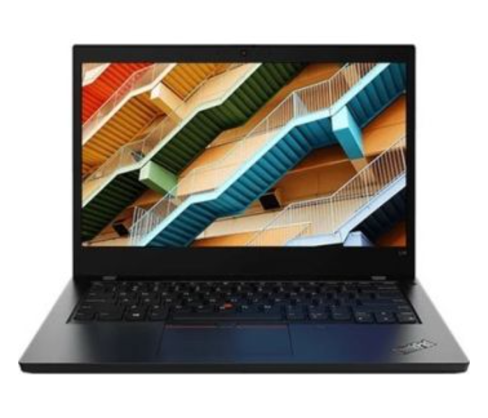 Lenovo ThinkPad L14 20U1S1X500 14.0 Inch HD Display Intel Core i5-10210U 1.8GH Processor 8GB DDR4 RAM 256GB SSD Integrated Intel Graphics Arabic Keyboard Windows 10 Pro - Black - Zoom Image 1