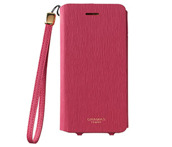 Book Type Flap Leather Case for Apple iPhone 7 , iPhone 8 and iPhone SE - Pink - Zoom Image