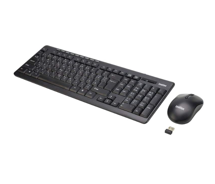 Imation Noma 700 2.4G Wireless Keyboard and Mouse Combo - Black - Zoom Image 3