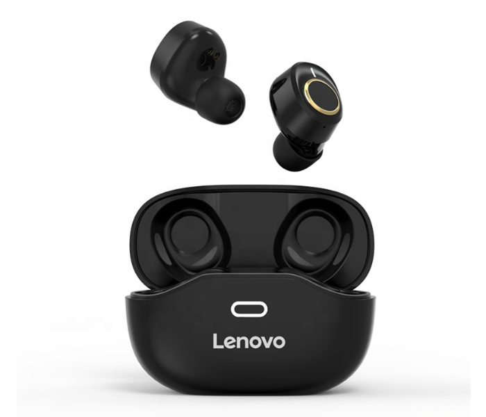 Lenovo X18 Waterproof Noise Cancelling HiFi Stereo In Ear Bluetooth True Wireless Earphone with Fast Charging Case - Black - Zoom Image 1