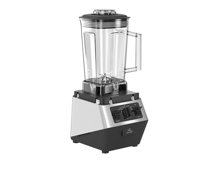 Evvoli EVKA-CBL20B 2200 Watt 2 Liter 3 Speed Control Ice Crusher - Black and Grey - Zoom Image 2