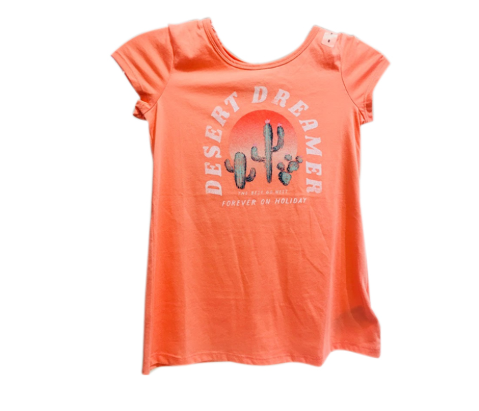 Justice Desert Dreamer T-Shirt for 14 Year Kids - Orange - Zoom Image