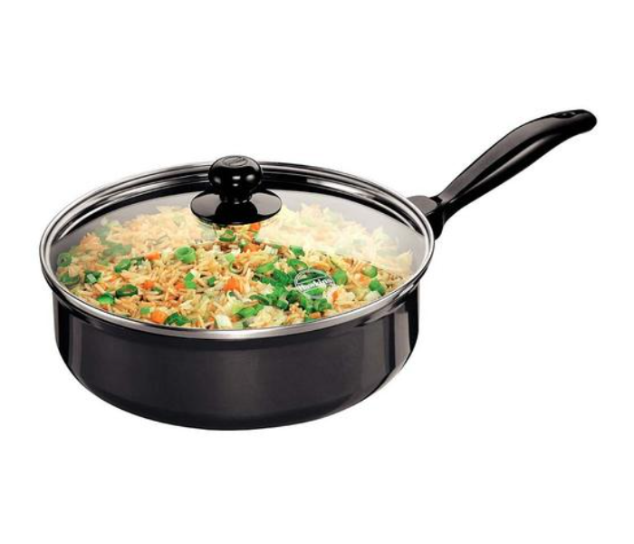 Hawkins Futura HW8003400 2 Litre Non Stick Curry Pan with Glass Lid - Black - Zoom Image 2