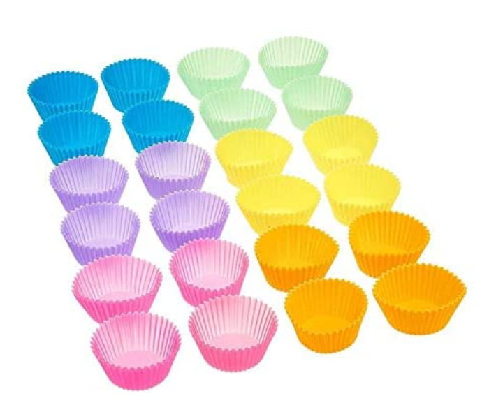 12 Piece Round Shape Silicone Muffin Cupcake Mould - Zoom Image 4