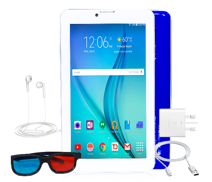 BSNL Penta P13 7 inch Display 3GB RAM 64GB 4G Dual Sim Tablet - Blue  - Zoom Image 4