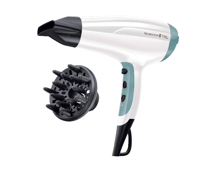 Remington D5216 2300W Shine Therapy Hair Dryer with Power Dry - Black and White - Zoom Image 1