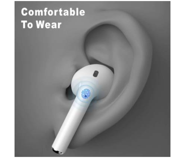 Lenovo X9 Bluetooth Noise Cancelling HIFI Stereo In Ear True Wireless Sport Earphone with Touch Control - White - Zoom Image 3