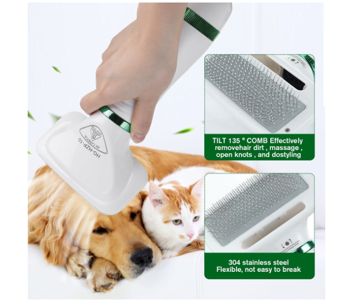 2 in1 Pet Dryer Dog Grooming Fur Blower Hot Air Comb - White - Zoom Image 3