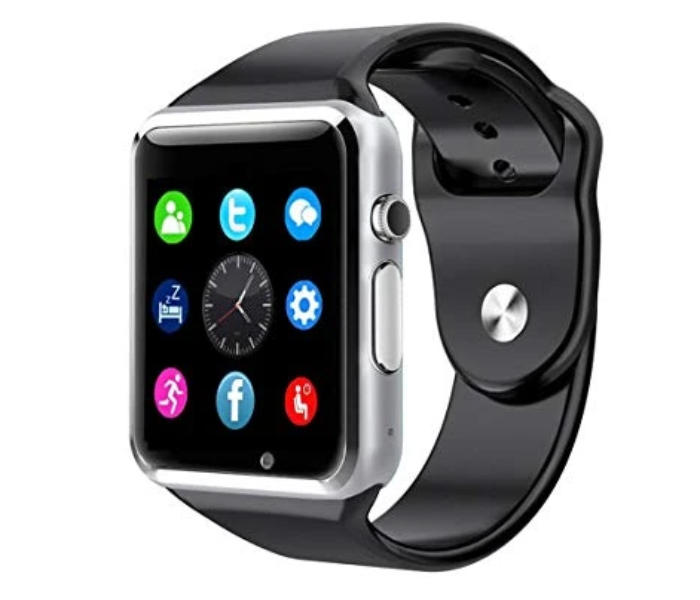 Modio A1 Mobile Smart Watch with Memory and Sim Card Slot - Silver - Zoom Image 1