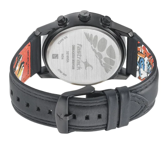 Fastrack 3216NL01 The Arena - Skating Arena Inspired Layered Watch - Black - Zoom Image 4