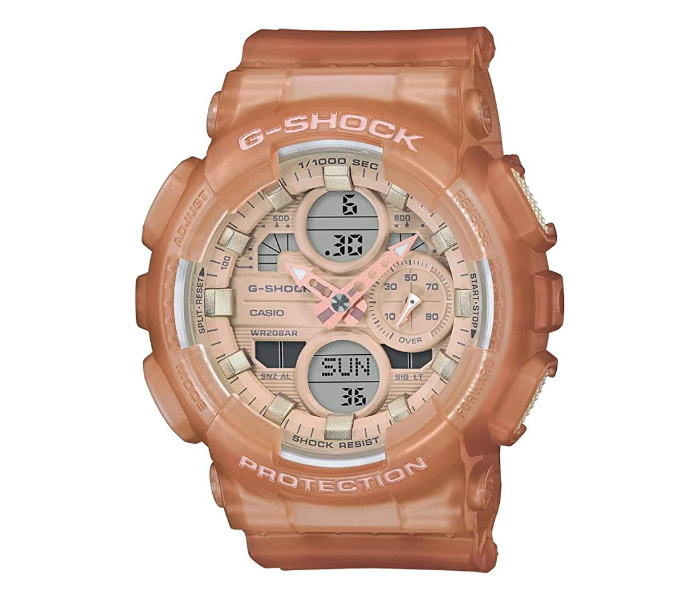 Casio G-Shock GMA-S140NC-5A2DR  Semi Transparent Brown Dial Analog And Digital Watch For Women  - Brown - Zoom Image