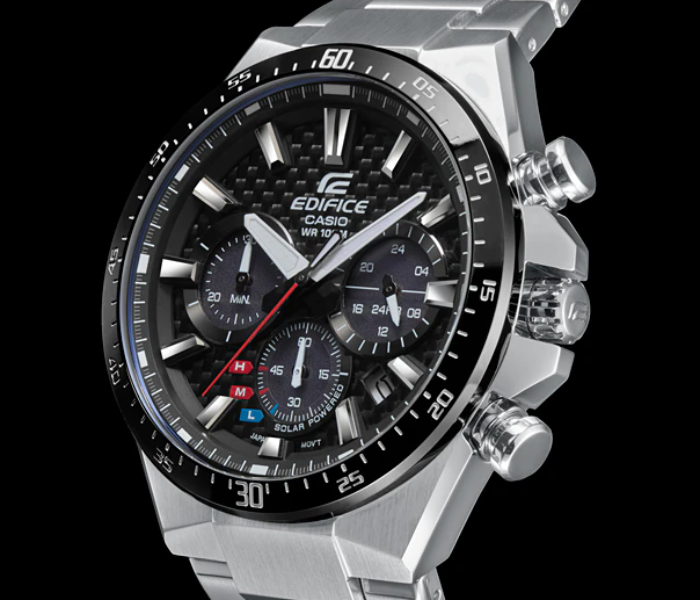 Casio Edifice EQS-800CDB-1AVUDF  Black Dial Analog Watch for Men - Silver - Zoom Image 3