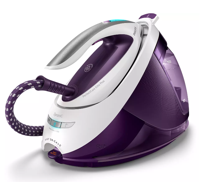 Philips GC9660/36 2700w PerfectCare Elite Plus Steam Generator Iron - White and Violet - Zoom Image 2