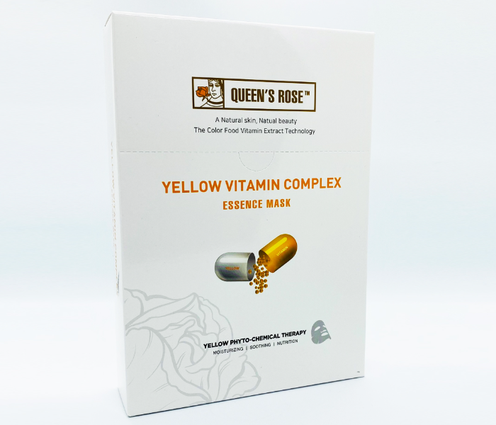 Queens Rose Yellow Vitamin Complex Essence Mask - Made In Korea - Zoom Image 1