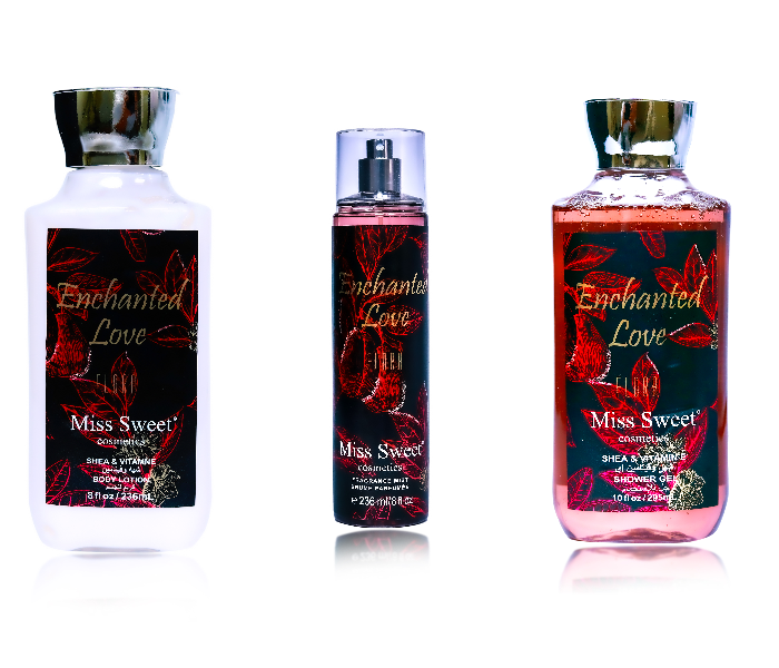 Miss Sweets YD50528 3 Pieces Enchanted Love Flora Fragrance Mist and Body Splash Set - Zoom Image 1