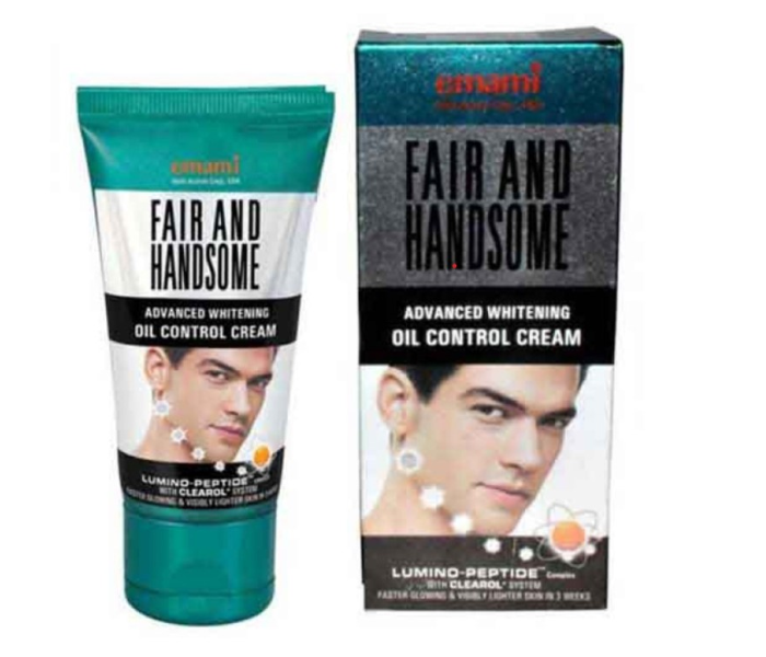 Emami 100g Fair and Handsome Advanced Whitening Oil Control Cream for Men - Zoom Image