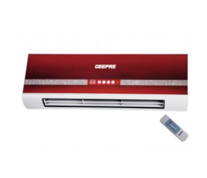 Geepas GWH9243 Wall Heater With Remote - Red - Zoom Image