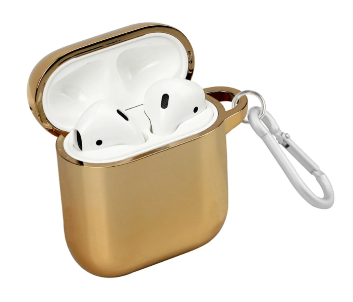 Promate NEONCASE Impact Resitant Hard-Cover Case for Airpods with Wireless Charging - Gold - Zoom Image 1