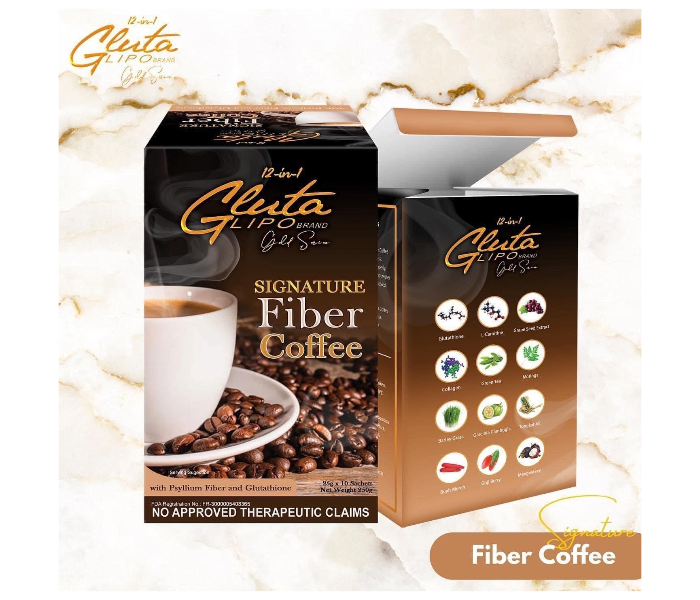 Glutalipo 12 in1 Gold Series Signature Fiber Coffee - Zoom Image 1