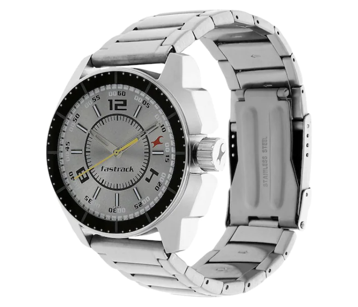 Fastrack NK3089SM02 Grey Dial Silver Stainless Steel Strap Watch - Silver - Zoom Image 2