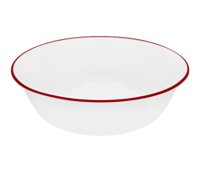 Corelle  1129304 1.9 Litre Serving Bowl Classic Cafe Red  - White - Zoom Image