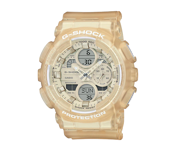 Casio G-Shock GMA-S140NC-7ADR  Semi Transparent White Dial  Analog And Digital Watch For Women - Light Brown - Zoom Image