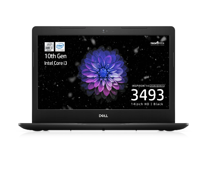 Dell Inspiron 3493 14inch HD Intel Core i3-1005G1 4GB RAM 128GB SSD Intel UHD Graphics Window 10 - Black - Zoom Image 1