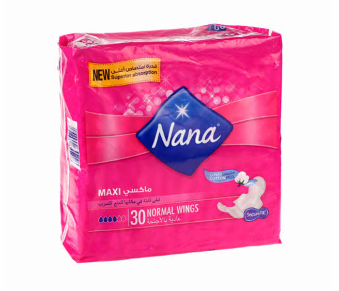 Nana 30 Piece Maxi Normal Wings Sanitary Pad - Zoom Image