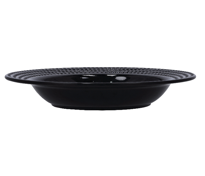 Royalford RF10038 8 Inch Melamine Ware Biza Soup Plate - Black - Zoom Image 2