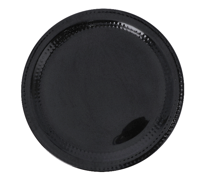 Royalford RF10036 11 Inch Melamine Ware Biza Dinner Plate - Black - Zoom Image 3