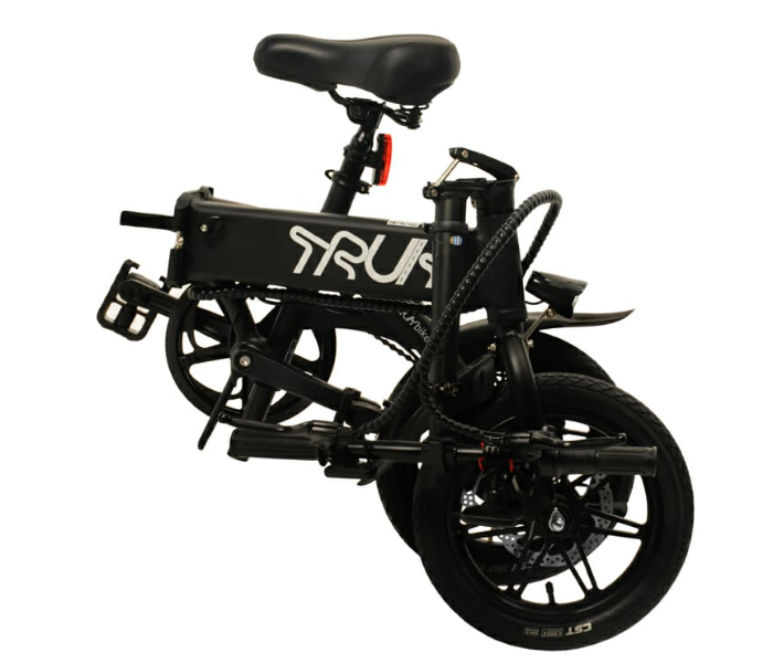 Truk Electric GT14 Folding Bike Ebike Pedal Assisted Folding Bicycle Equipped With A 250W Brushless Motor Designed In Germany - Black - Zoom Image 1