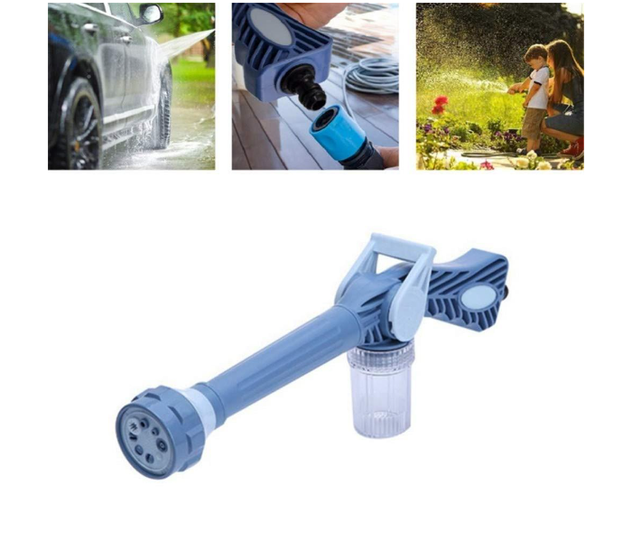 8 In 1 Multifunctional High Pressure Water Sprayer Gun- Blue - Zoom Image 3