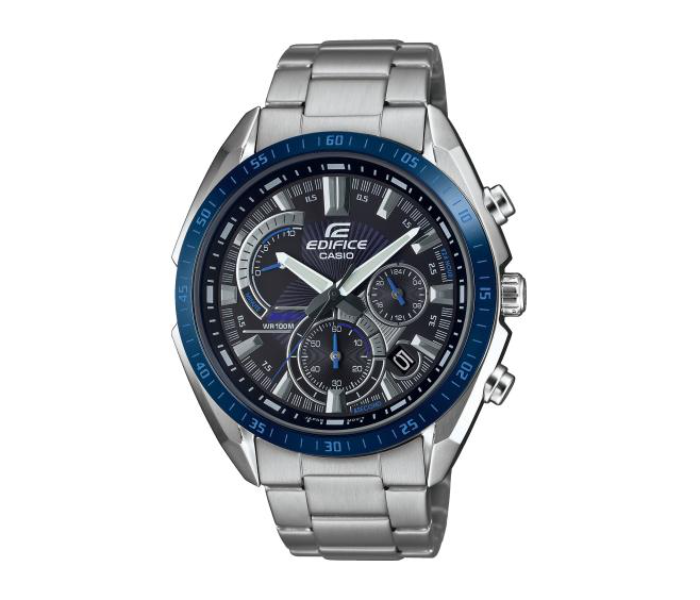 Casio Edifice EFR-570DB-1BVUDF  Black Dial Analog Watch for Men - Silver - Zoom Image