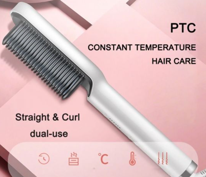 Professional Hair Straightener Tourmaline Ceramic Hair Curler Brush Hair Comb Straighteners Curling Hair Iron Hair Styler Tool - Zoom Image 4