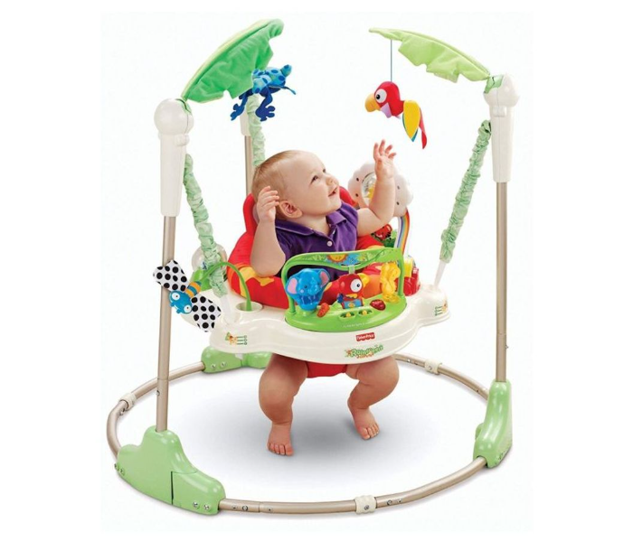 Baby Bouncy Chair With Jumping Activity - Multicolour - Zoom Image 1