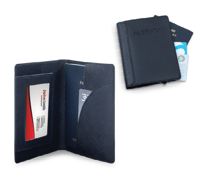 Generic 144G-4 Passport Holder and Travel Wallet - Black - Zoom Image