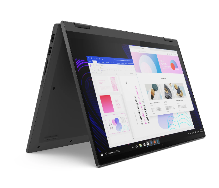 Lenovo Flex 5 Convertible 2-in-1 14 inch FHD AMD Ryzen 3-4300U 4GB RAM 128GB SSD Windows 10S Touchscreen Laptop - Graphite Grey - Zoom Image 2