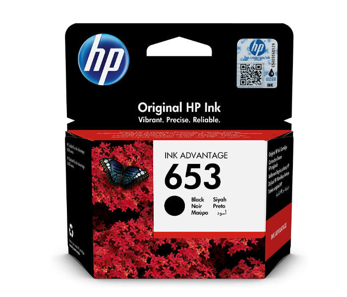 HP 3YM75AE 653 Original Ink Advantage Cartridge - Black - Zoom Image