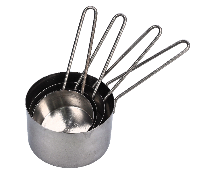 Royalford RF10028 4 Piece Stainless Steel Measuring Cup Set - Zoom Image 1