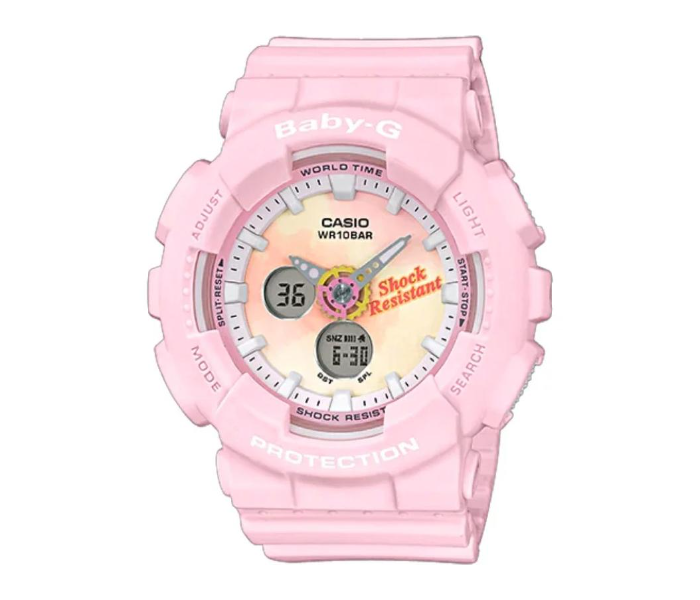 Casio Baby-G BA-120TG-4ADR  Pink Dial Analog-Digital  Watch For Women - Pink - Zoom Image