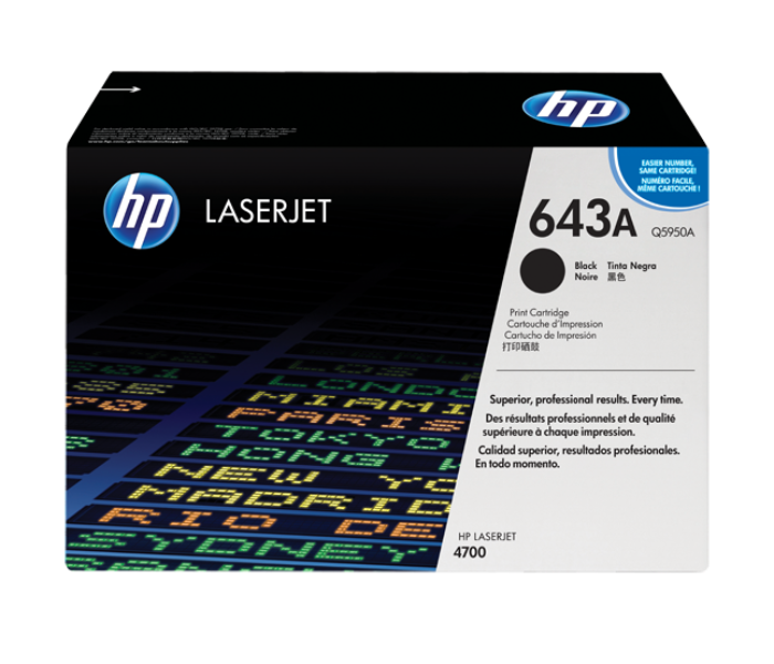 HP Q5950A 643A Original LaserJet Toner Cartridge - Black - Zoom Image