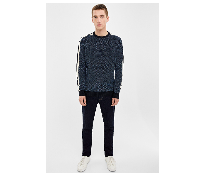 Springfield 003669211 Medium Basic Winter Knitwear for Men - Dark Blue - Zoom Image