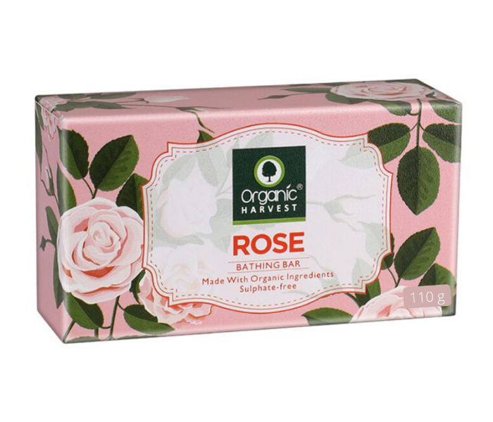 Organic Harvest 110 gm Rose Bathing Bar - Zoom Image