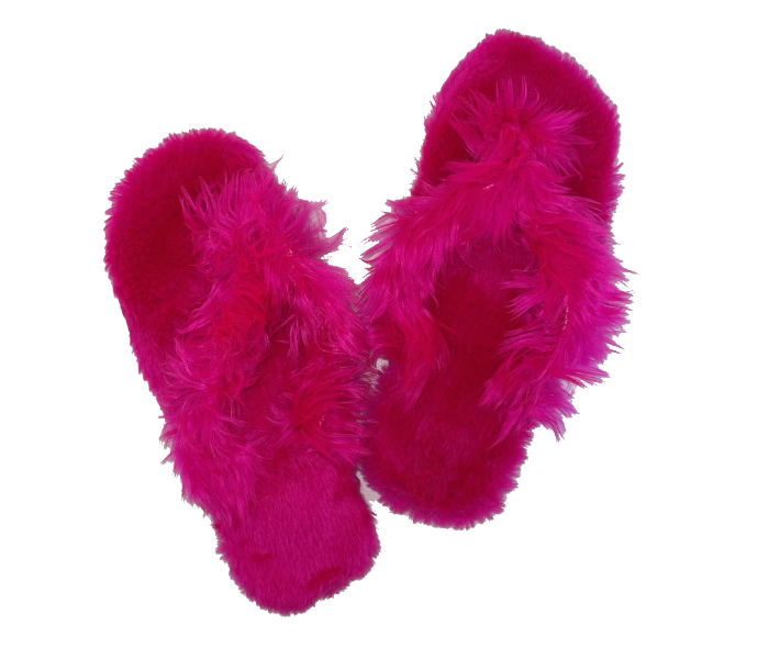 Casual LFV56 US 09 Daily Wear Soft Flat Home Slippers for Women - Dark Pink - Zoom Image