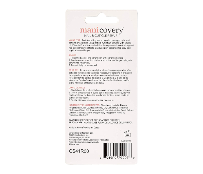 Kiss KSS107COS00219 Manicovery Nail and Cuticle Repair Pen - White - Zoom Image 3