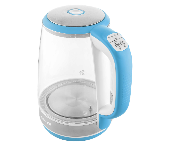 Sencor SWK 2192BL 2200W 2 Litre Glass Kettle - Sky Blue - Zoom Image 3